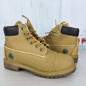 TIMBERLAND  Vent Tech Wheat Grade School Boots Size 4.5  27975
